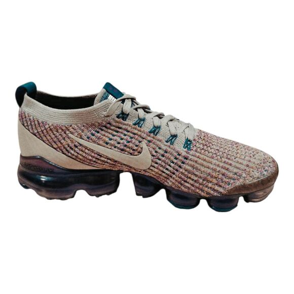 NIKE Air VaporMax Flyknit 3 'Desert Sand Vivid Purple' Running Shoes Size 10 - Picture 7 of 11